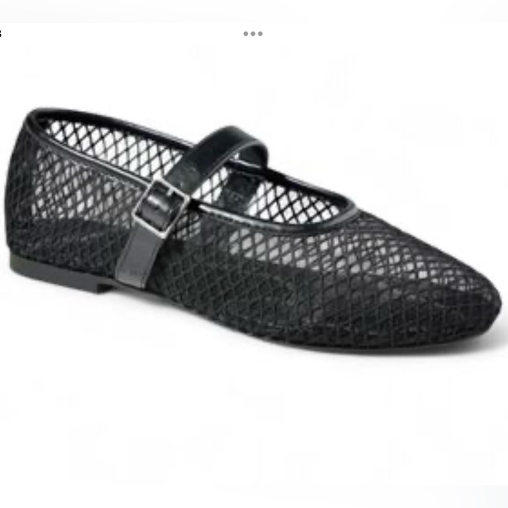 Ophelia Roe Vegan Memory Foam Mary Jane Mesh Ballet Flats Whimsical Size 11